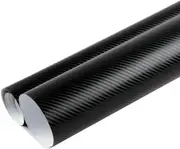 50cm x1.51M 4D Gloss Black Carbon Fibre Fiber Vinyl Car Wrap Air Release Film