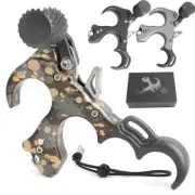 Compound Bow Thumb Release Aids 3 4 Finger Trigger Archery Grip RH LH Hunting