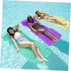 3 Pack Inflatable Pool Mat Swimming Pool Mattress Float Lounge with Headrest,