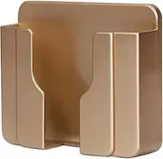 Wall Mounted Phone Organizer Beside Bed Storage Shelf No Drilling Self-Adhesive Mobile Phone Charging Station Remote Control Wall Holders for Living Room Bedroom Bathroom Dorm Office Gold
