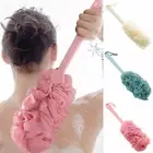 Back Scrubber for Shower, Loofah Long Handle Bath Body Brush, Soft Nylon Mesh
