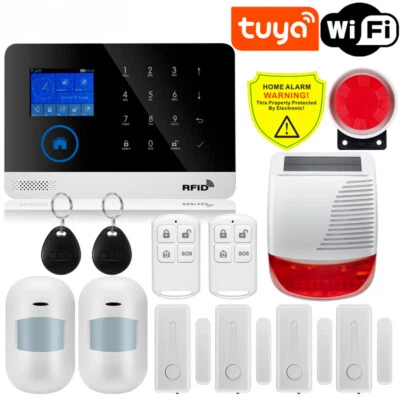 WiFi Alarm System for Home Burglar Security Smart House Control Wireless Camera