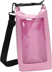 [STARTIST] Dry Bag Waterproof Phone Case Outdoor Sport Bag 3L Portable Waterproof Bag Roll Top Duffle for Beach Sailing Drifting Travel, Pink