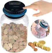 1.8L Digital Coin Bank, Coin Counting Jar with LCD Display, Saving Money Box UK