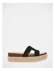 [Steve Madden] Jadda Sandal in Black Suede