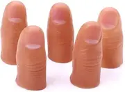 Sndperiexam 5 Pcs Hard Thumb Tip Finger Fake Magic Tricks Close up Magic Appear Vanish Magic Fake Finger Trick Prop for Magicians Accessories