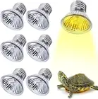 Heating Bulb, Pack of 6 Turtle Heat Lamp, 50 W UVA UVB Dimmable Halogen Light...