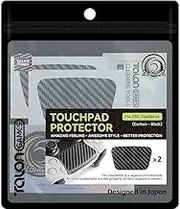 TALONGAMES Touchpad Protect Skin for PS Controller, Enhanced Texture for Playstation,Pre-Cut,Easy to Apply,Easily Add Protection (for PS5 Dualsense Controller, 3D Carbon Black)