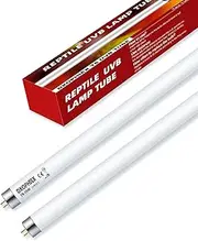 DXOPHIEX 10.0 T8 UVB Reptile Light 2 Pack 15W Reptile UVB Bulb,UVA UVB Reptile Light Bulb,UVB Light for Reptiles for Bearded Dragon,Chameleon,Tortoises, Lizards and Turtles