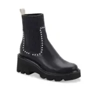Dolce Vita Womens Hoven Stud H2O Chunky Platform Boot Black Size 9