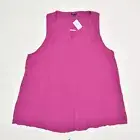 NEW Torrid Women Blouse Top Crew Neck Sleeveless Rayon Purple Plus Size 4