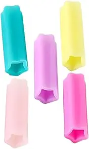 Healeved 5pcs Silicone Cuticle Silicone Cuticle Scissors Cover Silicone Cuticle Protector Silicone Cuticle Cutter Sleeves Non- Cuticle Scissor Covers
