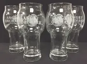 Angry Orchard Hard Cider 16 oz. Apple Pint Glass - Set of (4) Glasses - New