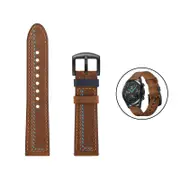 Catzon 20/22MM Quick Release Leather Strap for Huawei GT2/Amazfit GTS/Amazfit stratos-Brown