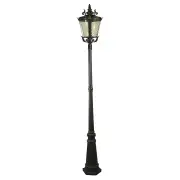 Albany Medium Outdoor Standard Garden Post Light, Antique Bronze