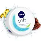 NIVEA Soft Light Moisturizer Cream, with Vitamin E & Jojoba Oil for Face, Hands