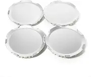 RTrhinotuning 6.6 in Wheel Center Caps Compatible with Terrain 17" 6 Spok Silver Wheel 2010-2017 OD: 6.57"(167 mm) ID: 5.91"(150 mm) 4 PCS Silver Hub Caps