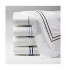 Sferra Grande Hotel Flat Sheet - Full/Queen - White/White