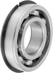 X AUTOHAUX 6206NR Deep Groove Ball Bearings 30x62x16mm P5 Open Type Lubricated Bearings 1 Pcs Car Scooter Skateboard Wheel Universal Silver Tone