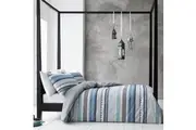 Gabrielle Blue Quilt Cover Set Queen