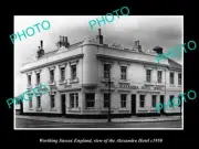 OLD POSTCARD SIZE PHOTO WORTHING SUSSEX ENGLAND THE ALEXANDRA HOTEL c1950