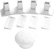 Hohopeti 5pcs Safety Locks Invisible Drawer Cabinet Locks for Protection Easy to Use Adhesive Design Durable Material Cabinets from Curious Fingers