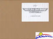 2021 PRO SET METAL Football HOBBY 10 Box Factory Sealed CASE-60 AUTO ROOKIES!