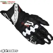 Gloves Plus R V3 Leather ALPINESTARS Black White SIZE M Racing Motorcycle Track