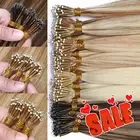 Highlight Nano Ring Hair Extensions Real Remy Human Hair Micro Loop Beads 150G M