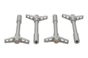 ACDelco Valve Cover Wing Nuts Metallic Gray Bowtie Emblem on Top Set of 4