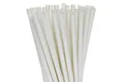 My Decorations 1000 Bulk Wholesale Pack White Drinking Straws Biodegradable Eco Paper Birthday Party Event Bistro Bar Cafe Take Away Straws & Stirrers