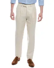 Brunello Cucinelli Linen, Wool & Silk-Blend Pant