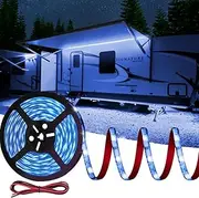 Vbakor 25FT RV Underglow Led Lights Kit, 12V Camper Underbody Lights for Motorhome Travel Trailer Concession Stands Food Trucks, RV Awning Light, RV Led Strip Lights (Blue)