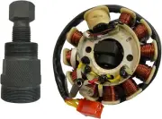 Magneto Flywheel Puller24mm&27mmSet with Magneto Ignition Stator 11 Coil Scooter