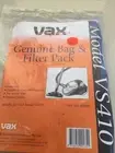 VAX VS410 Genuine Bag & Filter Pack part No 90700