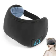 Sleep Headphones Eye Mask Wireless Bluetooth 5.0 Handfree Headphone Music Sleep Eye Mask -Black