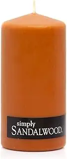 [Simply] Sandalwood Pillar Candle - Australian Made & Owned, Cruelty Free & Vegan, Phthalate-Free Fragrance