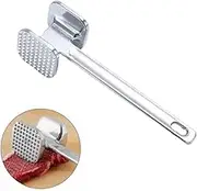 Stainless Steel Meat Tenderizer Hammer – Heavy Duty Mallet Pounder for Steak, Beef, Poultry & Chicken – Kitchen Meat Tenderizing Tool with Ergonomic Handle, Dishwasher Safe