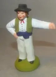 NEW The dance - man with a hat, 6 cm Santons Didier