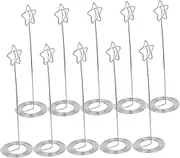 12pcs Tabletop Sign Holder Table Picture Holder Star Card Holder Wedding Picture Holders for Centerpieces Place Card Holders Picture Holders for Tables