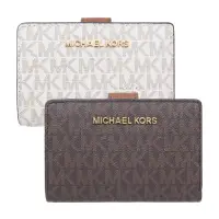 在飛比找momo購物網優惠-【Michael Kors】Jet set系列mk滿版log