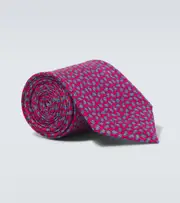 [Brioni] Brioni Paisley silk tie One Size red