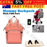 Luxury Multifunctional Baby Diaper Nappy Backpack Waterproof Mummy Changing Bag