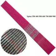 12pcs Archery Pure Carbon Arrows Shaft ID4.2mm Black/pink 30inch for Recurve Bow