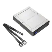 2.5" Internal Floppy Bay SATA III Tray-Less Mobile Rack for HDD SSD Hard Drive
