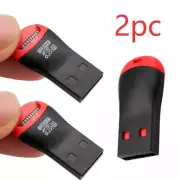 2PCS Memory Card Reader Adapters To USB 2.0 Adapter for Micro SD SDHC SDXC TF