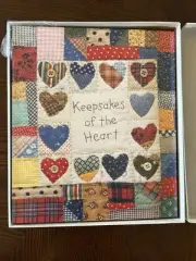 Hallmark Scrapbook Photo Album Keepsakes of the Heart quilt print #PHA6284