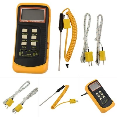 2 Sensors Thermocouple Thermometer & Probe Test Meters -58??F To 2372??F