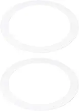 uxcell 5.91" ID 8.07" OD Goof Rings for Recessed Light, 2 Pack Matte White Goof Metal Trim Ring Lighting Fixture for Ceiling Wall Recessed Can Downlights