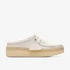 Clarks Mens Wallabee Cup Lo White Suede 26164430